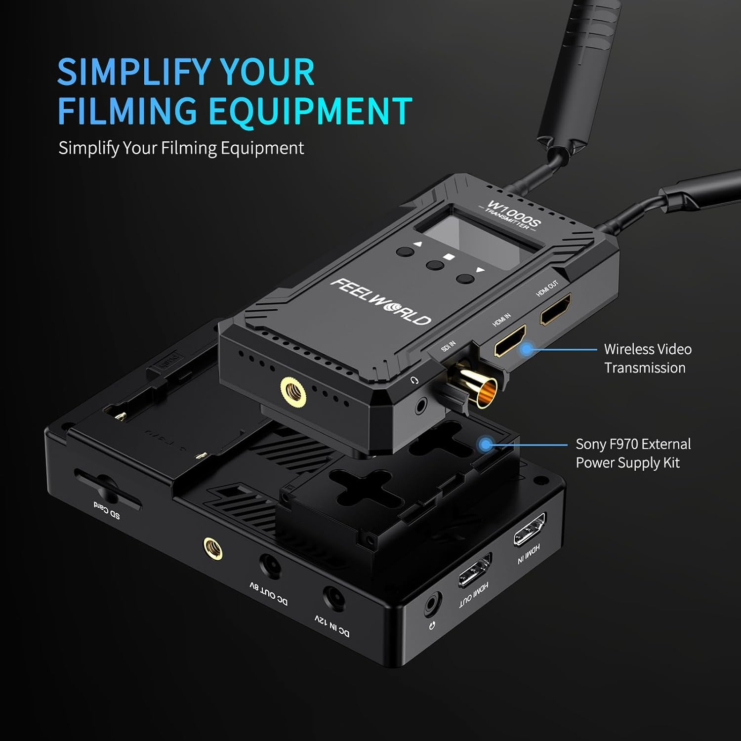 FEELWORLD LUT5E 5.5 Inch 1600Nit Hight Bright DSLR Touch Screen DSLR Camera Field Monitor with F970 External image number 1