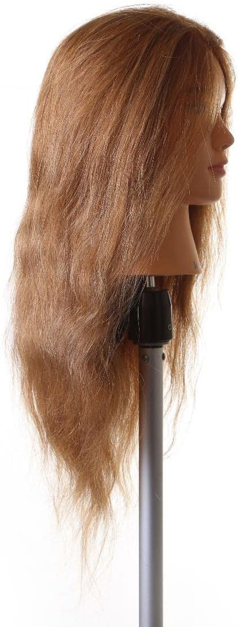 Jodie Light Brown 100% Real Indian Remy Hair Mannequin TAFE #27 20&rdquo; 50Cm Hair Styling Hairdressing Practice Training Doll Heads image number 2