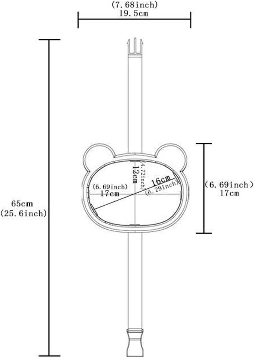 Baby Mirror for Car 360 Degree Rotation,Rear Facing Mirror for Baby Car Seat - with Cartoon Frame Safety Monitor Rearview Shatterproof for Backseat Travel Registry Stroller