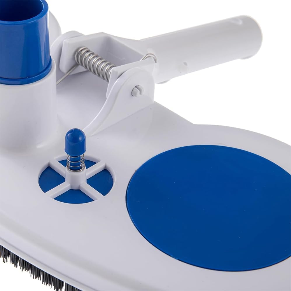 Swimming Pool Suction Head, Plastic Cleaning Supplies, Oval Shaped Suction Brushes for Gaming Consoles, Suitable for Wading Sports, Efficient Cleaning and Easy Removal of Stains (Blue and White)