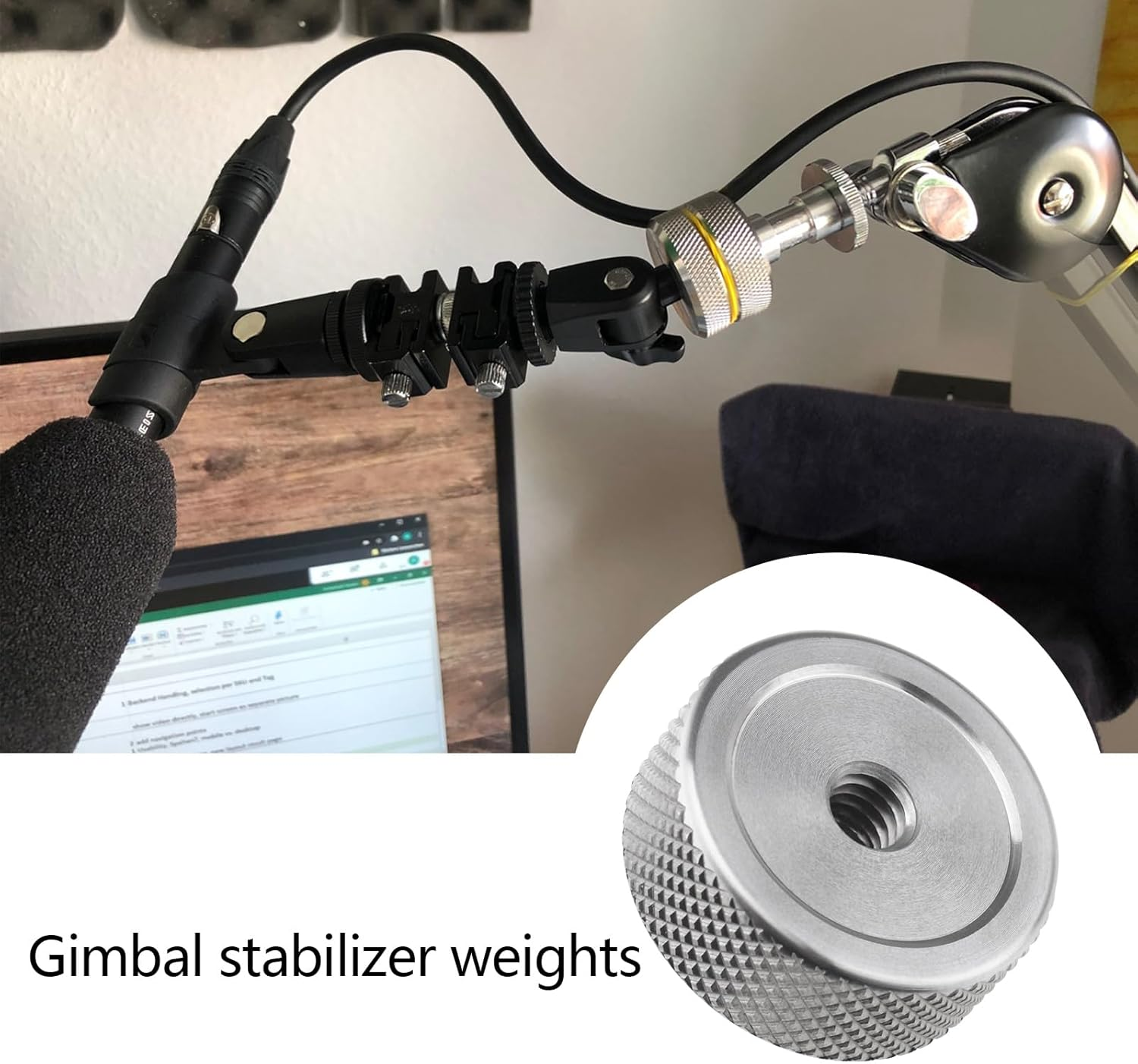 LT Easiyl 50G Counterweight Block Weights for Balancing Camera Long Lenses Compatible with DJI Ronin RS3 Pro/Rs3/Rs2/Rsc2 Compatible with ZHIYUN Crane 2S/3S image number 4