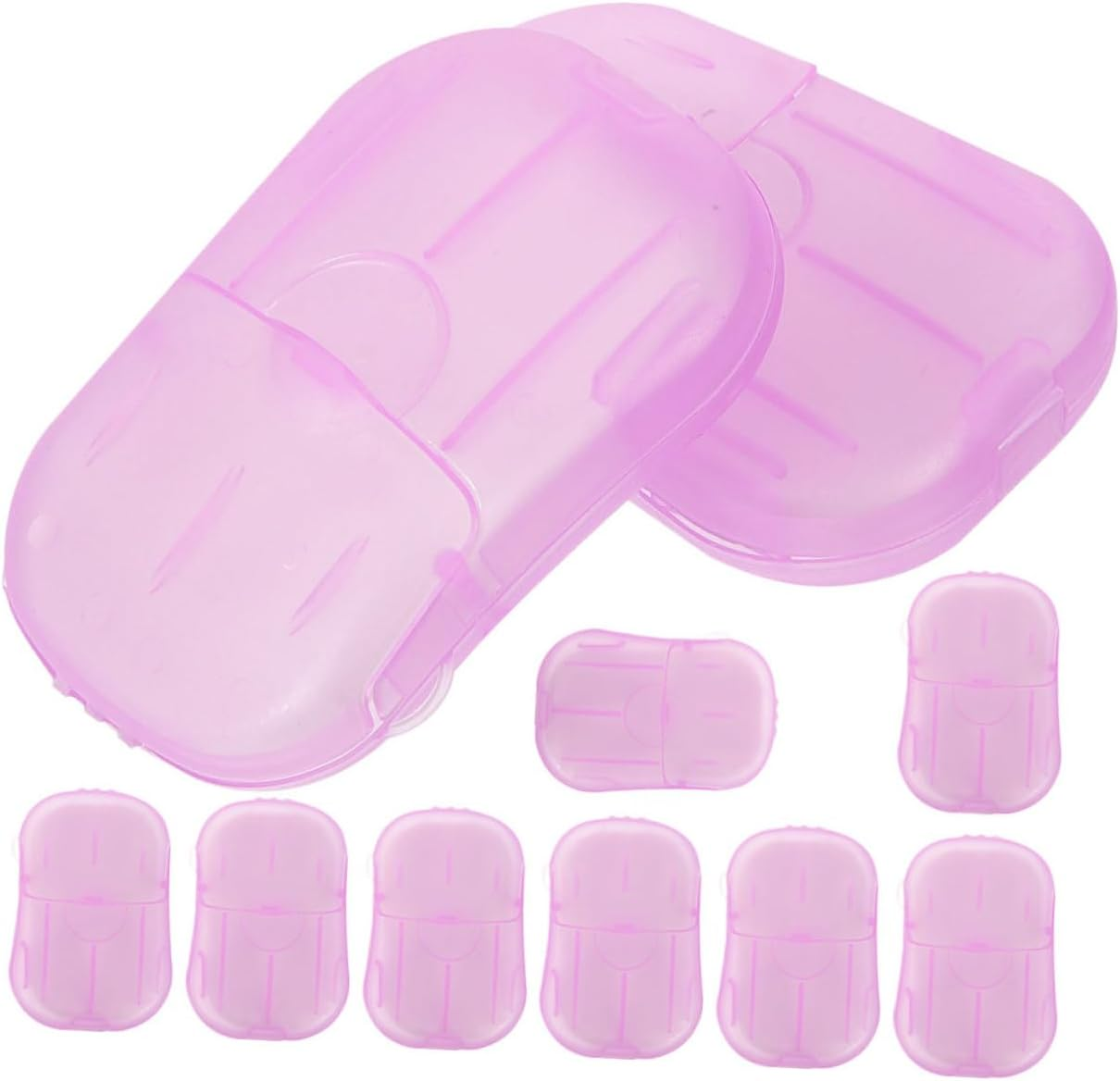 Travel Soap Sheets Portable Hand Wash Soap 15 Boxes Purple for Outdoor Camping Hiking Children&rsquo;S Travel Toiletries