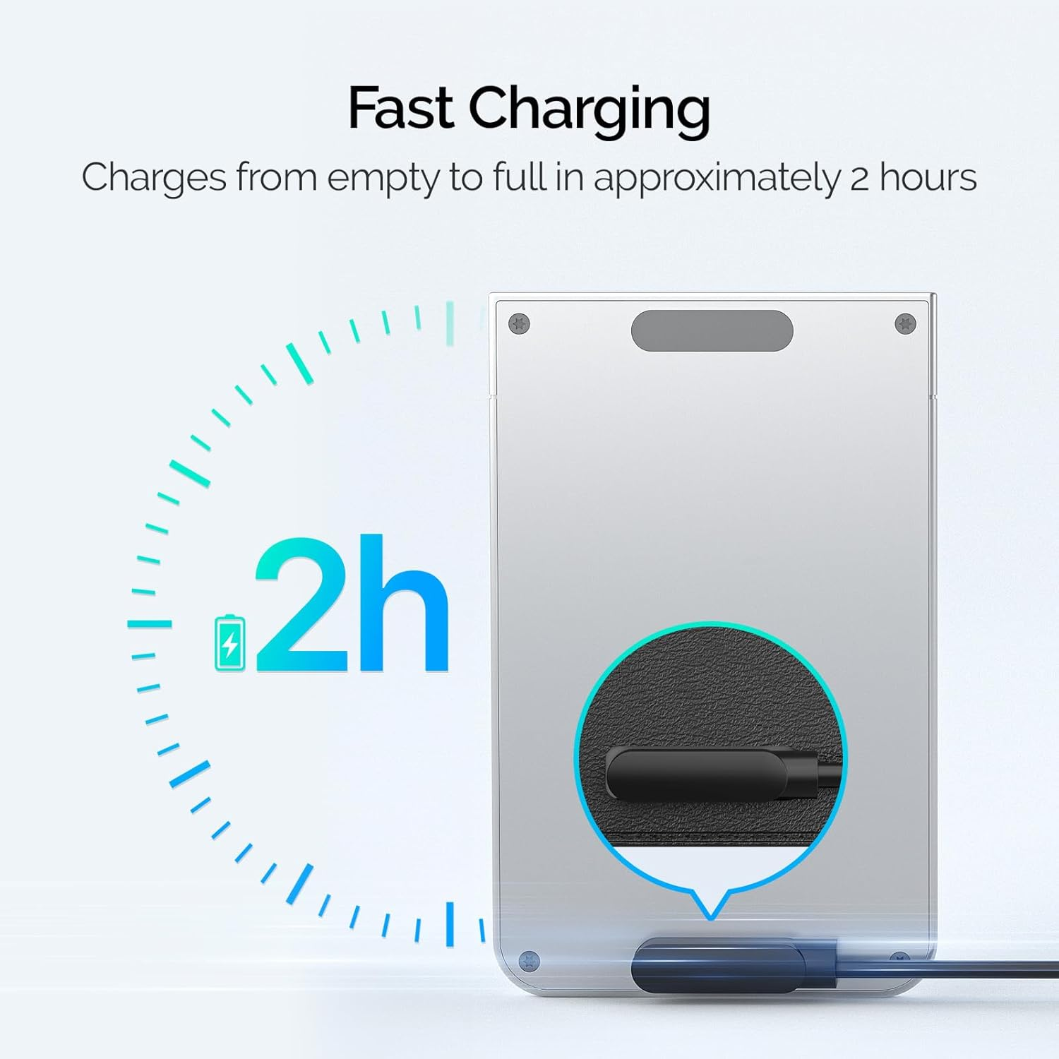 Voice Recorder Accessory Kit Set for PLAUD Note, Includes 2FT Magnetic USB-C Charging Cable and Magnetic Ring, Compatible with PLAUD Note AI Recorder image number 1