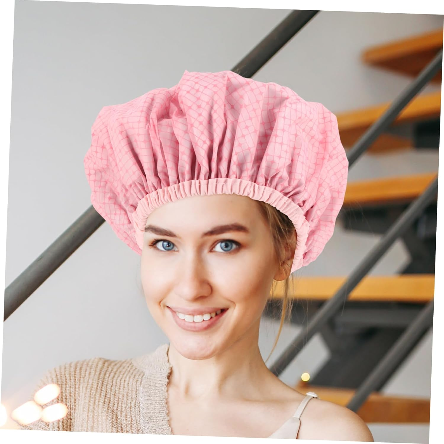 Heated Hair Steamer Cap for Deep Conditioning Double-Layer Thickened Waterproof Design, Thermal Steam Processing Cap Suitable for Long Hair Salon and Home Use image number 3