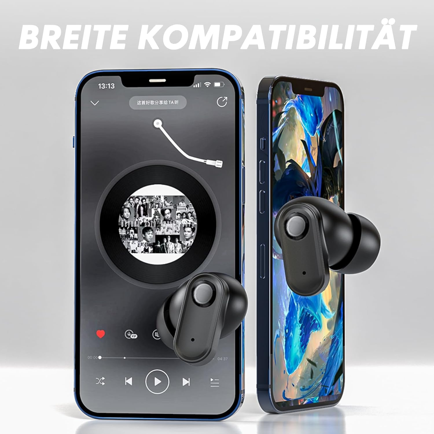 Xmenha Mini In-Ear Headphones for Sleeping Bluetooth Wireless Sleep Headphones Earbuds Bluetooth Sleep Headphones Small with Noise Cancelling for Small Ears Invisible Wireless Earphones image number 5