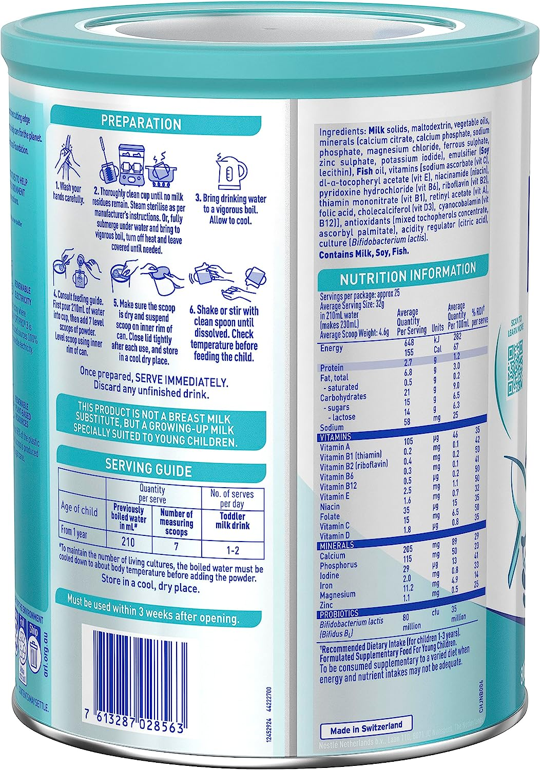 Nestl&eacute; NAN OPTIPRO 3, Toddler Milk Drink, Stage 3 &ndash; 800G image number 5