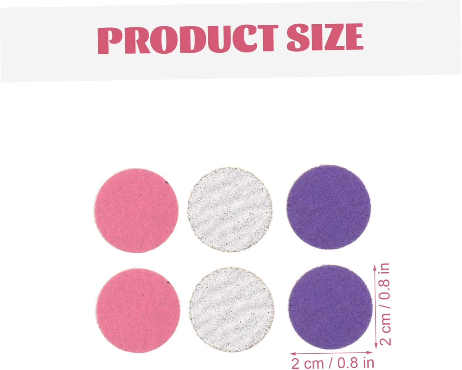 NOLITOY Sanding Discs for Foot File Electric Foot Callus Remover Pads 72Pcs Toe Callus Remover Discs Replaceable Sanding Pads for Professional Use image number 3