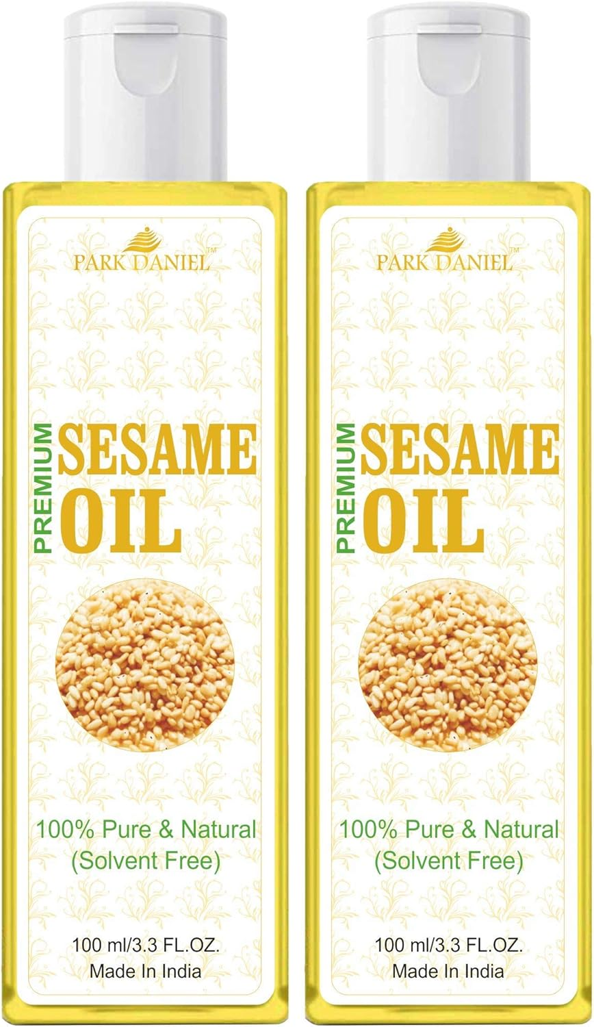 Park Daniel Sesame Oil for Hair Growth and Skin Combo Pack 2 Bottle of 100 Ml(200 Ml), Yellow image number 1