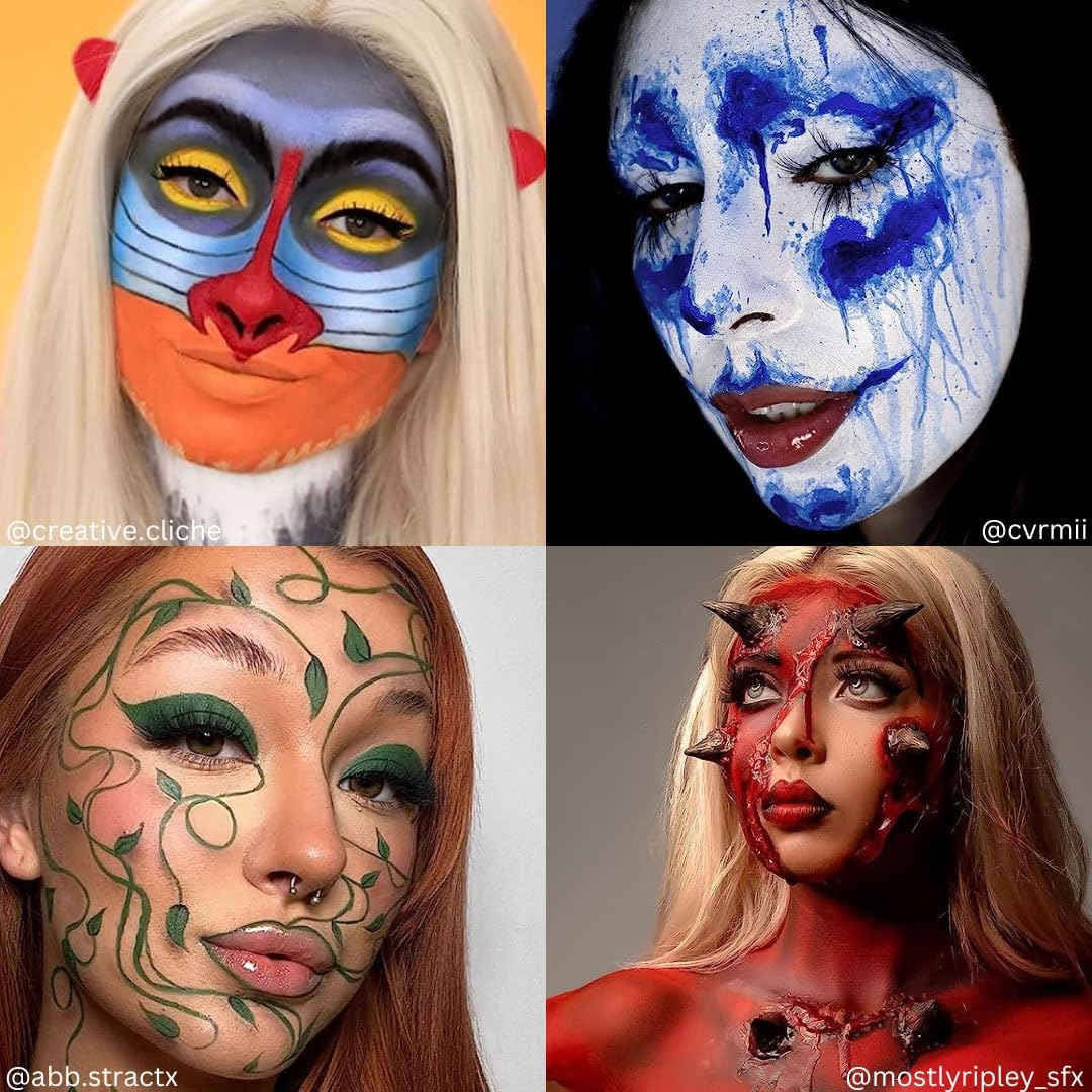 Mehron Makeup Paradise AQ Face & Body Paint 8 Color Palette (Basic) - Multicolored image number 4