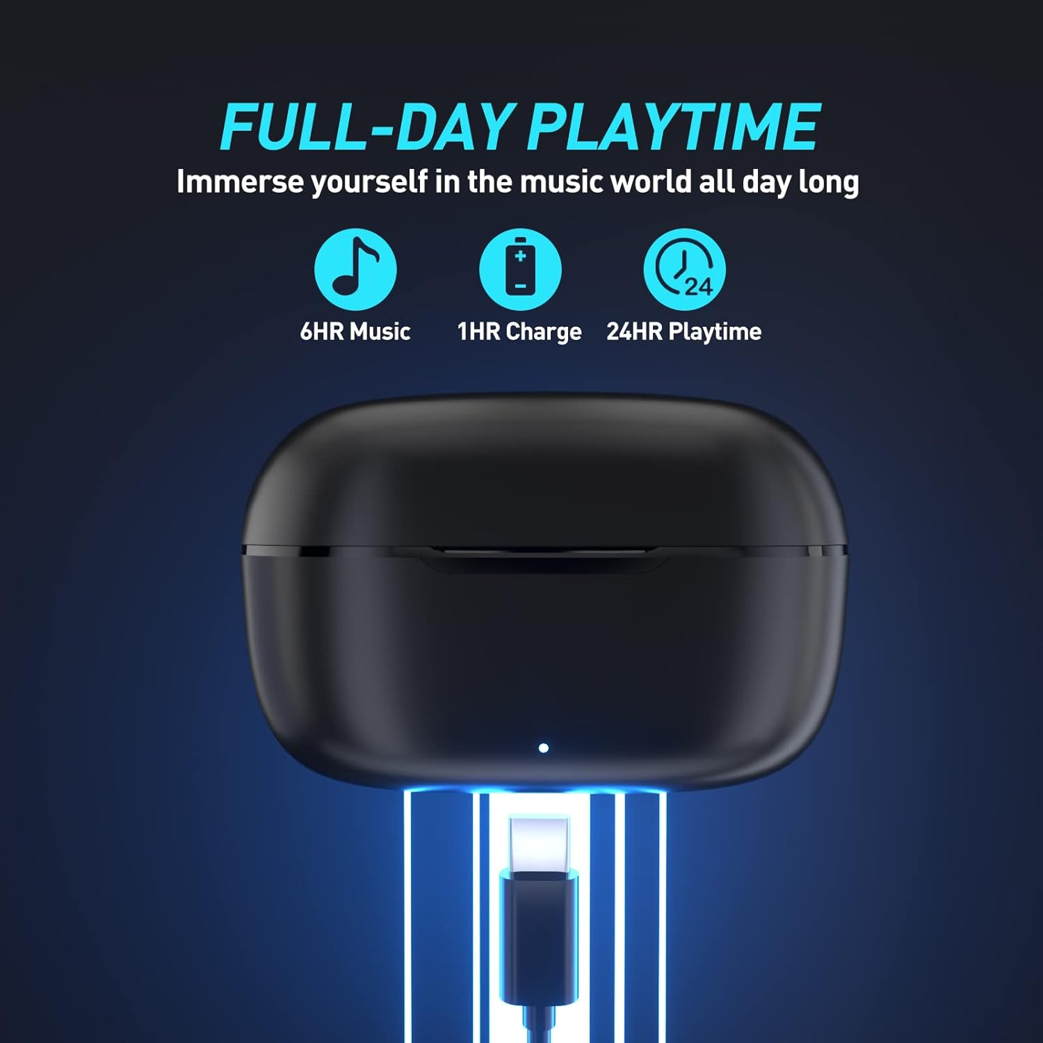 Monster N-Lite Clear Talk Wireless Earbuds, IPX8 Waterproof Earphones, Bluetooth 5.3 Headphones with CVC 8.0 Noise Reduction, Fast Charging for Sport