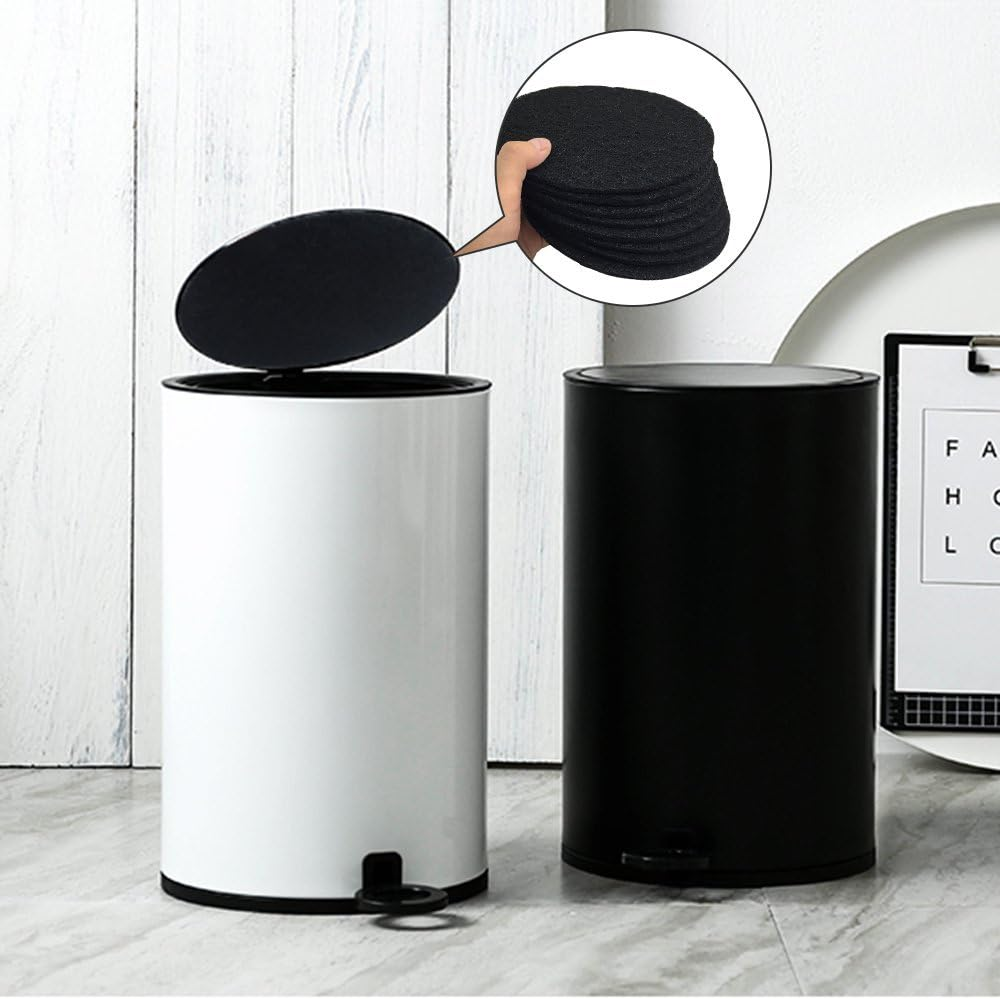 Compost Bin Charcoal Filters, Danzix 8 Packs Kitchen Compost Bucket Activated Charcoal Filters Replacements Sheets image number 1