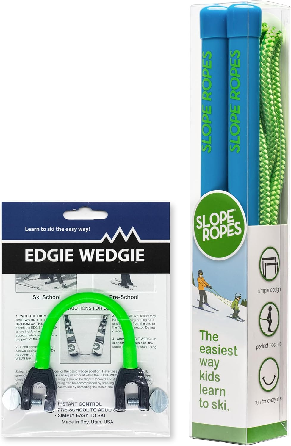Slope Ropes X Edgie Wedgie Learn-To-Ski Pack