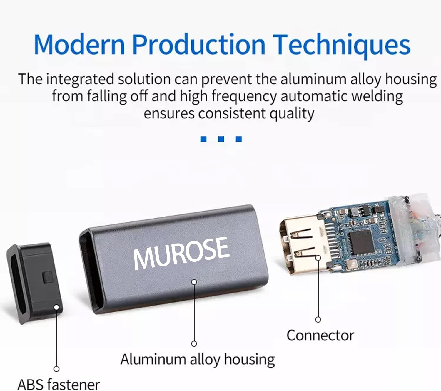 USB C to HDMI Adapter 4K@60Hz, MUROSE USB Type-C Male to HDMI Female Adapter,10Gbp/S Speed Thunderbolt 3/4 to HDMI Connector for Macbook Pro, Macbook Air, Ipad Pro, Pixelbook, XPS, Galaxy, and More image number 6