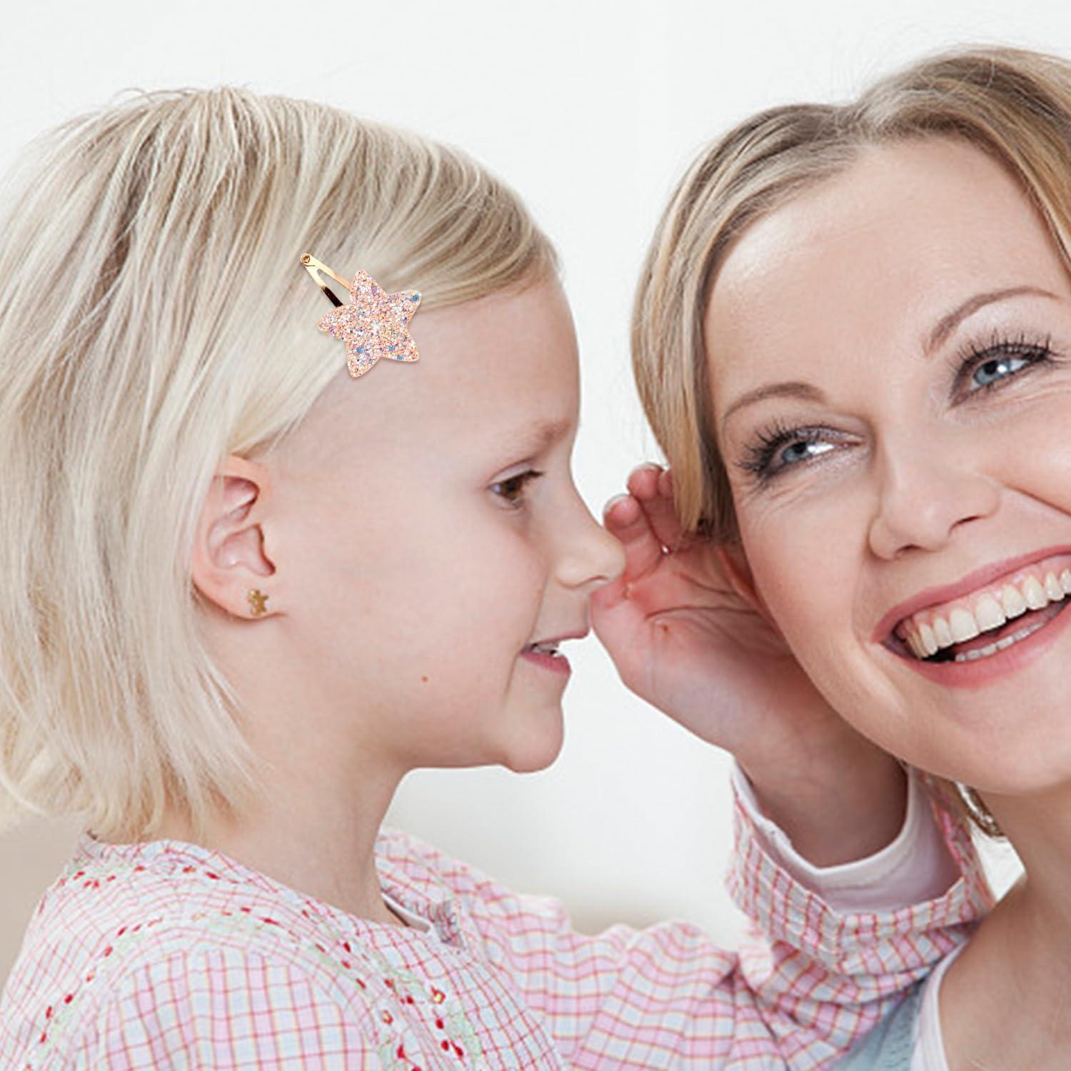 Pack of 12 Star Hair Clips, Shiny Kids Hair Clips, Cute Simple Hair Clips, Y2K Style Hair Clips, Hairstyle Decoration Hair Clips image number 5