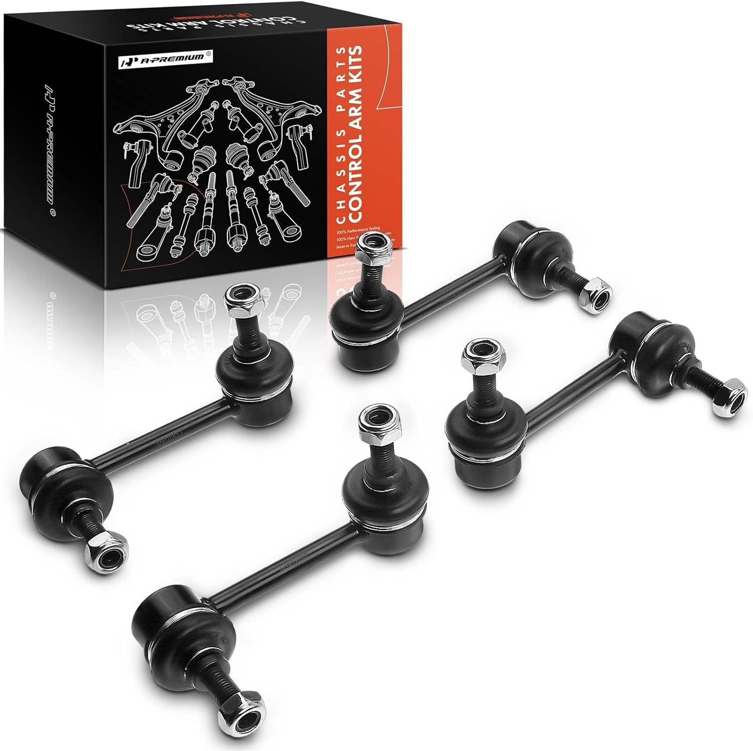 A-Premium Set of 4, Front & Rear Sway Bar Links Kit Stabilizer Bar Links Compatible with Mazda CX-7 2007 2008 2009 2010 2011 2012, Replace # K80157 K80158 image number 6