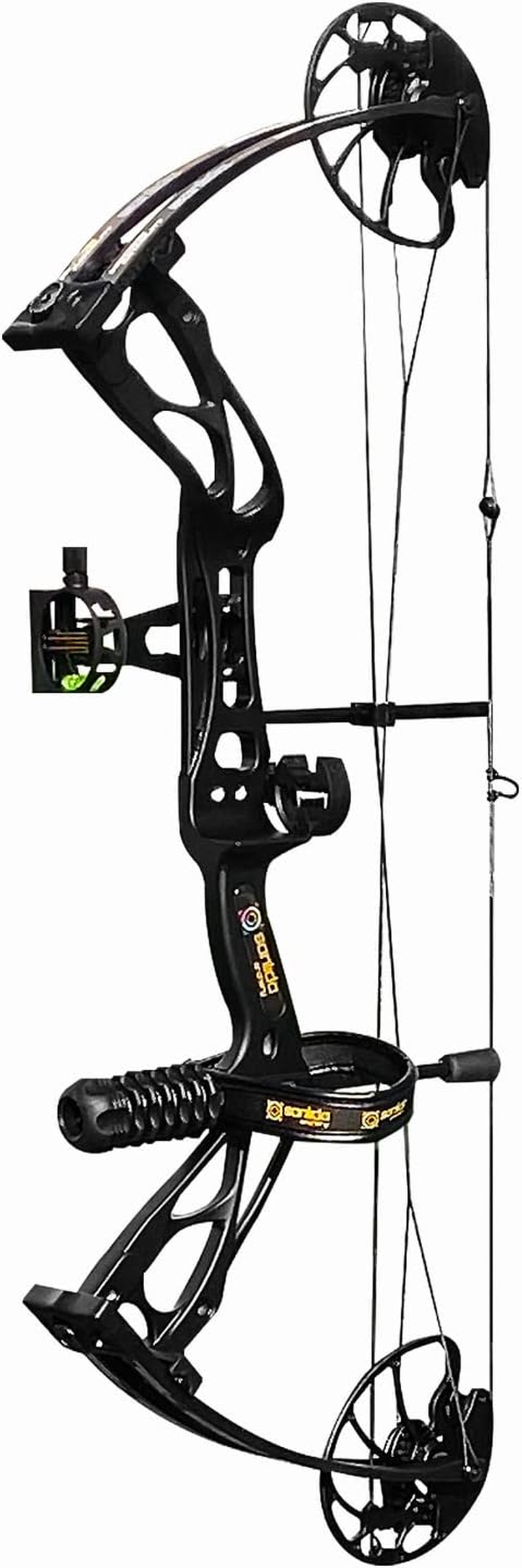 Sanlida Archery Dragon X8 RTH Compound Bow Package for Adults and Teens,18&rdquo;-31&rdquo; Draw Length,0-70 Lbs Draw Weight,Up to IBO 310 Fps,No Bow Press Needed,Limbs Made in Usa,Limited Life-Time Warranty