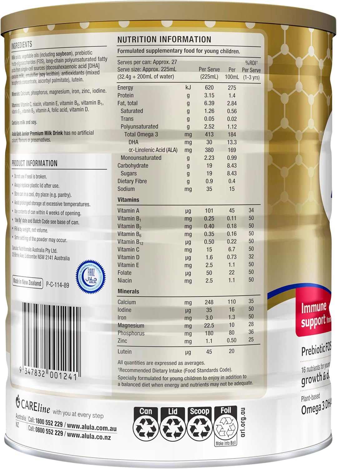 ALULA Gold Stage 4 Junior Milk Drink 2YEARS+