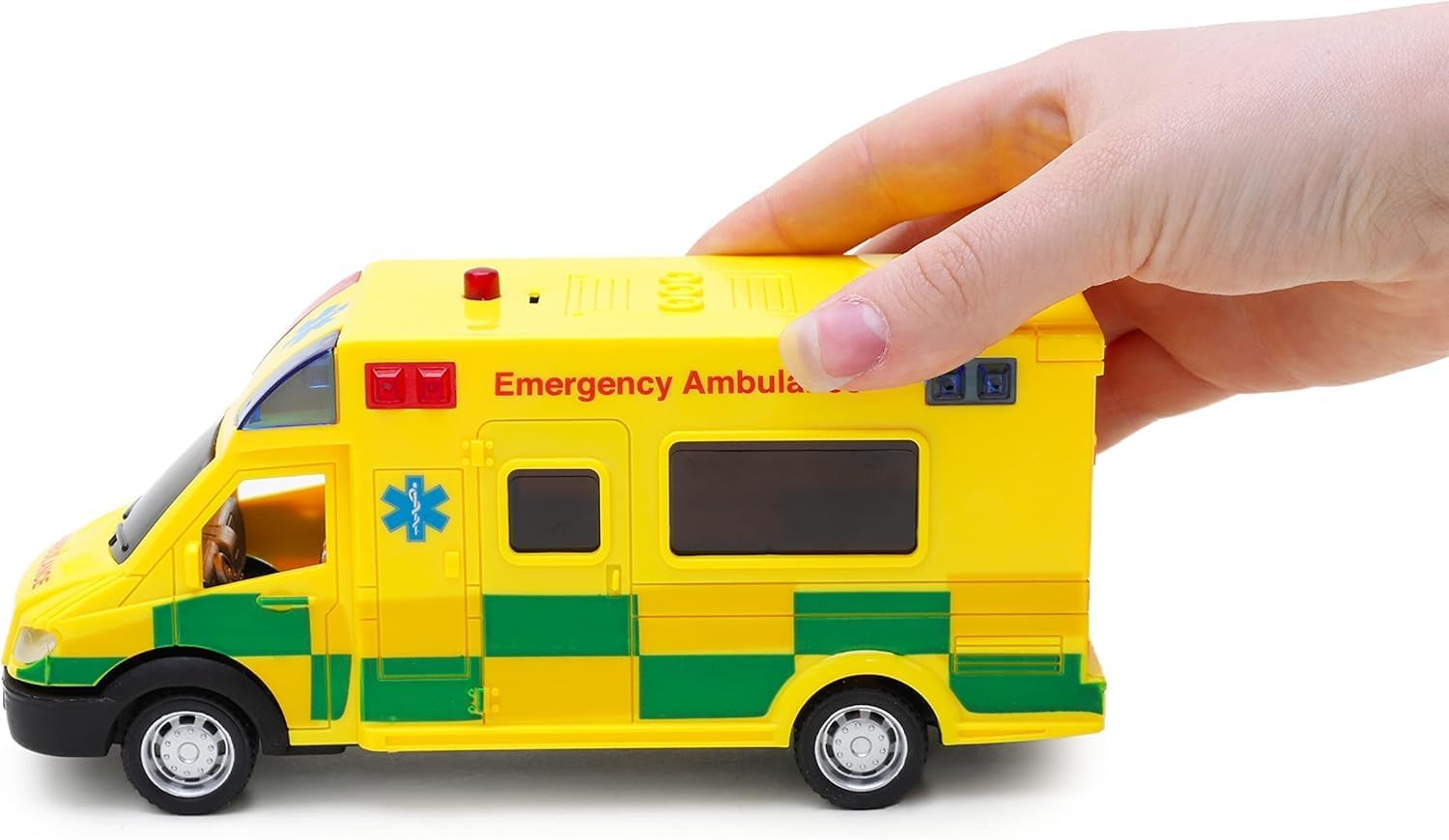 Toyland&reg; Emergency Ambulance Toy with Light and Sound - 1:40 Scale - Toy Vehicle - - Ages 3+ image number 5