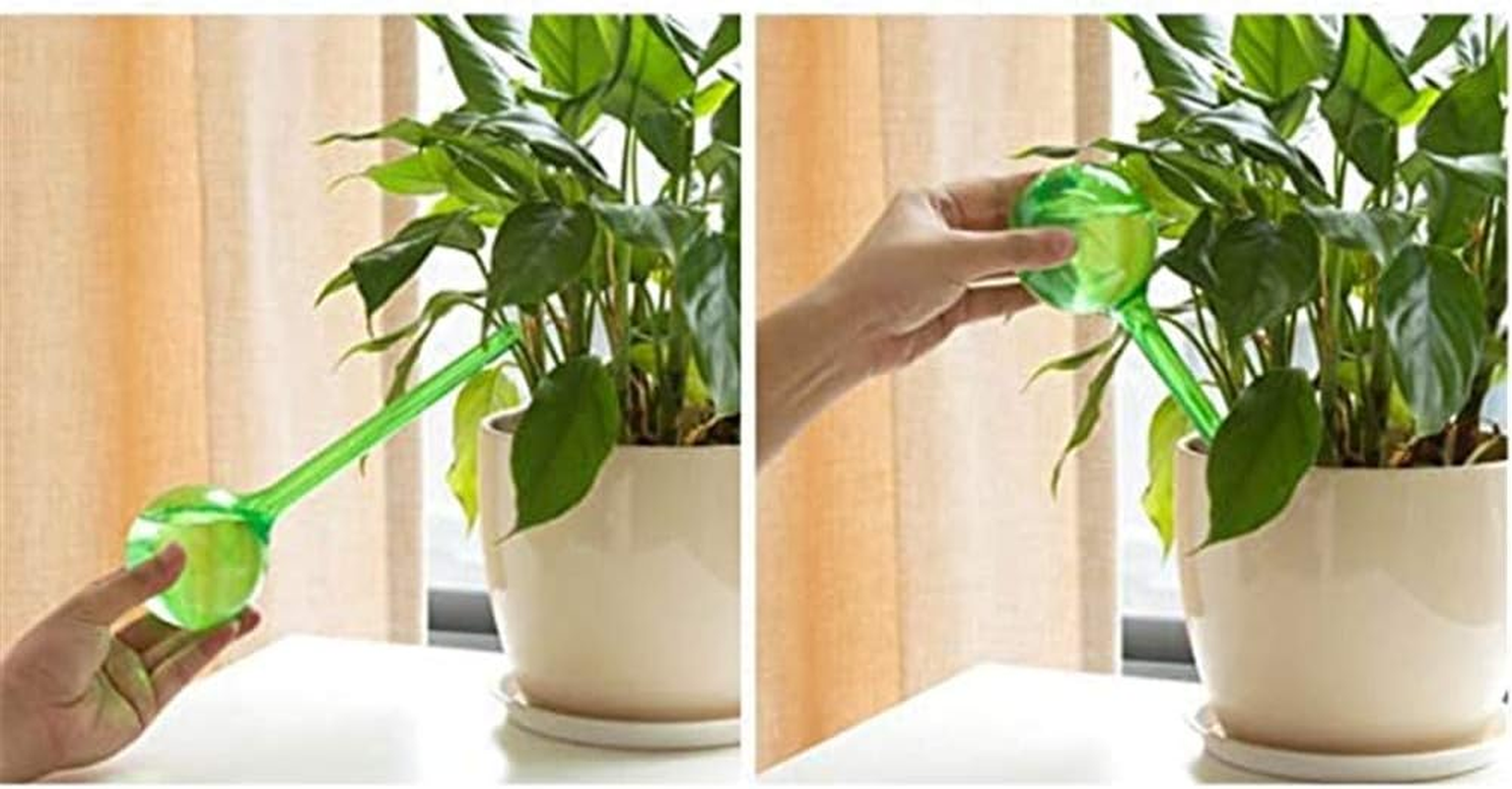 Plant Watering Bulbs, Automatic Self-Watering Globes Plastic Balls Garden Water Device Watering Bulbs for Plant (Small, 4 Pcs Clear) image number 3