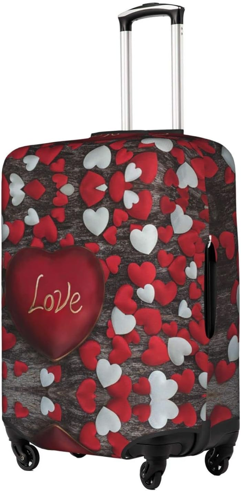 Valentine'S Day Luggage Cover Washable Suitcase Protector Anti-Scratch Suitcase Cover Fits 18-32 Inch Luggage image number 3