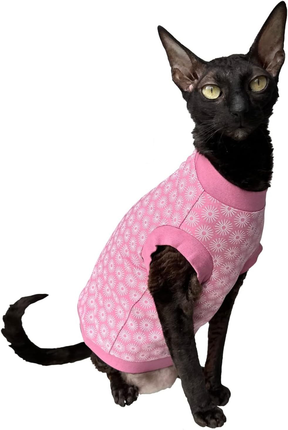 Kotomoda Cat'S T-Shirt Pink Spring for Sphynx and Naked Cats (X-Large) image number 4