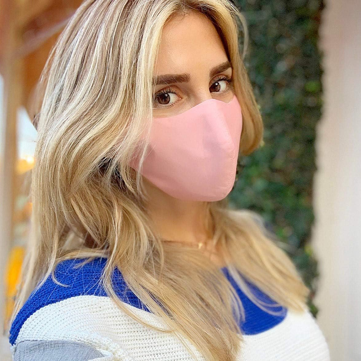 Green Sprouts Reusable Face Mask for Youth/Adult-Aqua, Aqua, Small image number 5