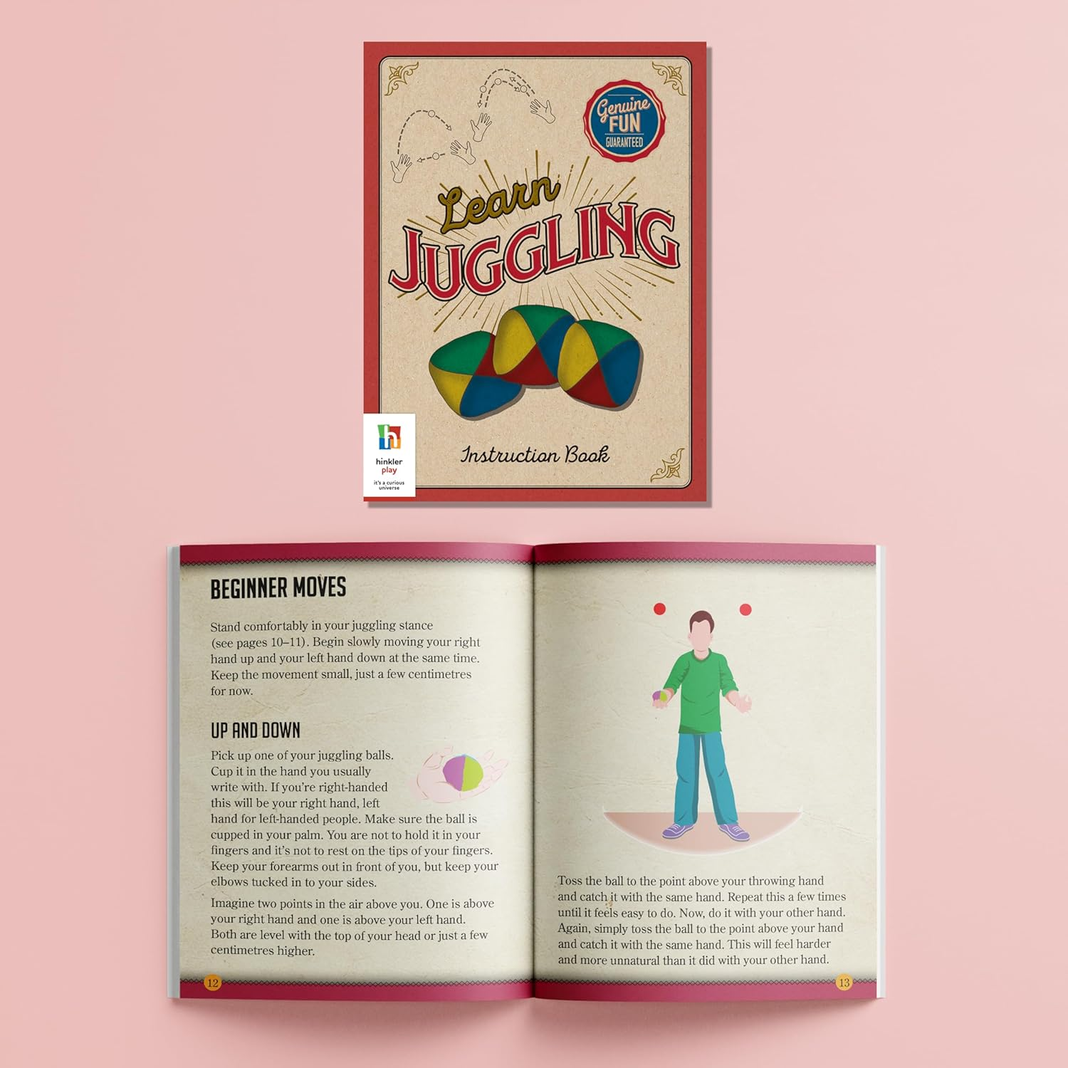 Learn Juggling - Retro Box Set with Instruction Book and Three Quality Juggling Balls image number 6