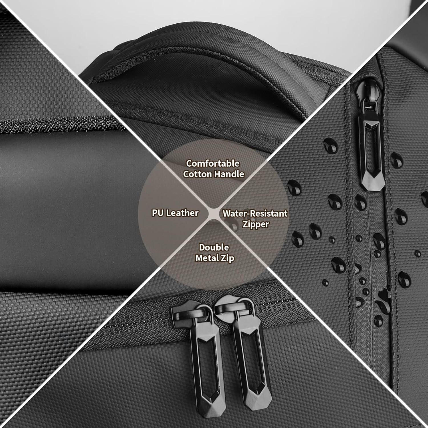 17 Inch Laptop Backpack for Travel, Business Laptops Backpack with USB Charging Port for Men/Women, Water Resistant Work Computer Backpack, Lightweight College Laptop Backpack Bag - Black image number 2