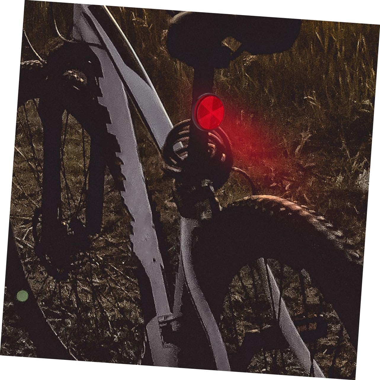 Luxshiny 6Pcs Red round Bike Reflectors Plastic Cycling Warning Reflective Tool for Mountain Bikes Motorcycles Rvs Safety Accessories image number 1