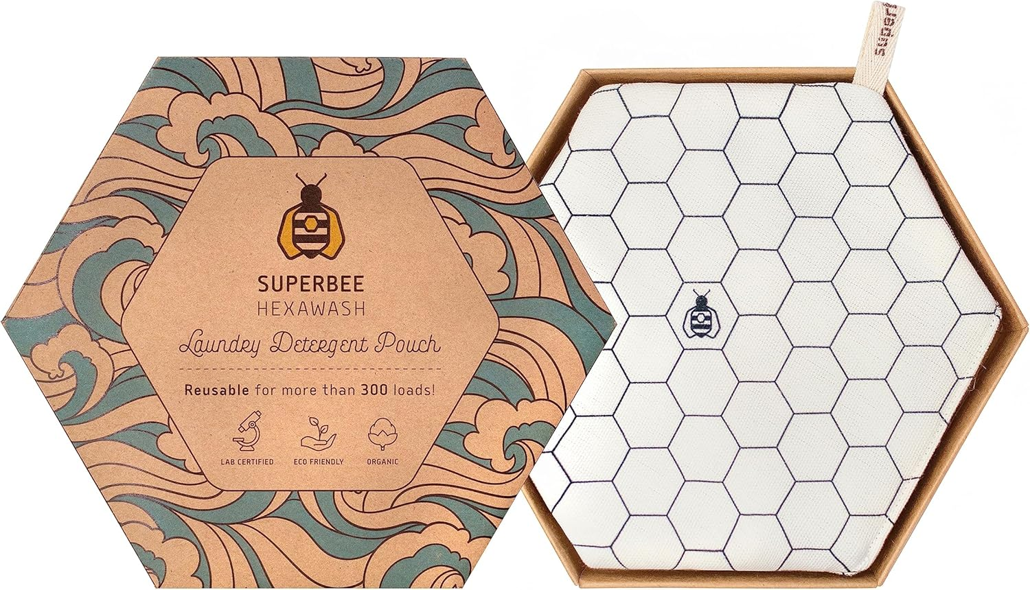 Superbee Wax Wraps Superbee Hexawash Laundry Detergent Replacement Goodbye Detergent, Lasts for 300 Washes Toddler and Teen Tested Clean, Fresh Laundry Long Lasting, Earth Friendly