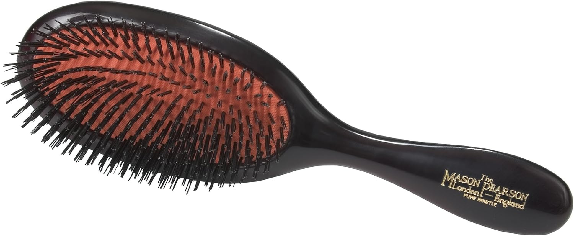 Mason Pearson Handy Mixture Bristle/Nylon Mix Hair Brush-Ruby Handle, Red