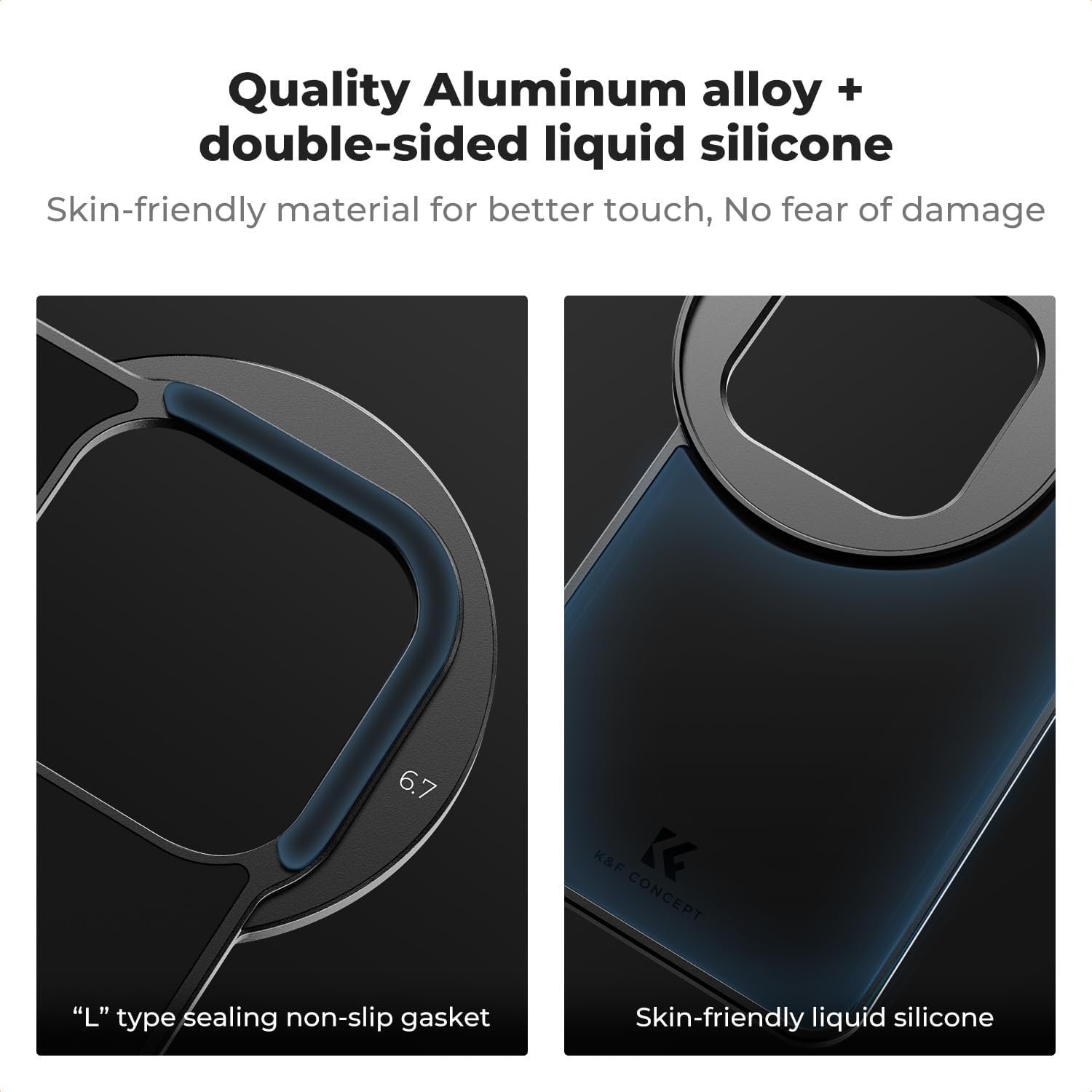 K&F Concept 67Mm ND2-32 Lens Filter with 6.7" Magnetic Case Kit, Variable Neutral Density Filter for Iphone 16 Pro Max/15/14/13/12 Pro Max/16 Plus/15 Plus/14 Plus image number 3