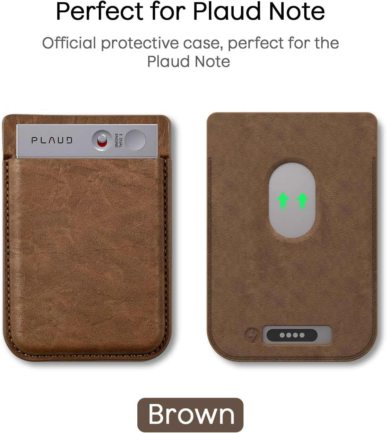 Voice Recorder Carrying Case for Plaud Note Compatible with Plaud Note AI Audio Recorder Portable Protective Case Brown image number 2