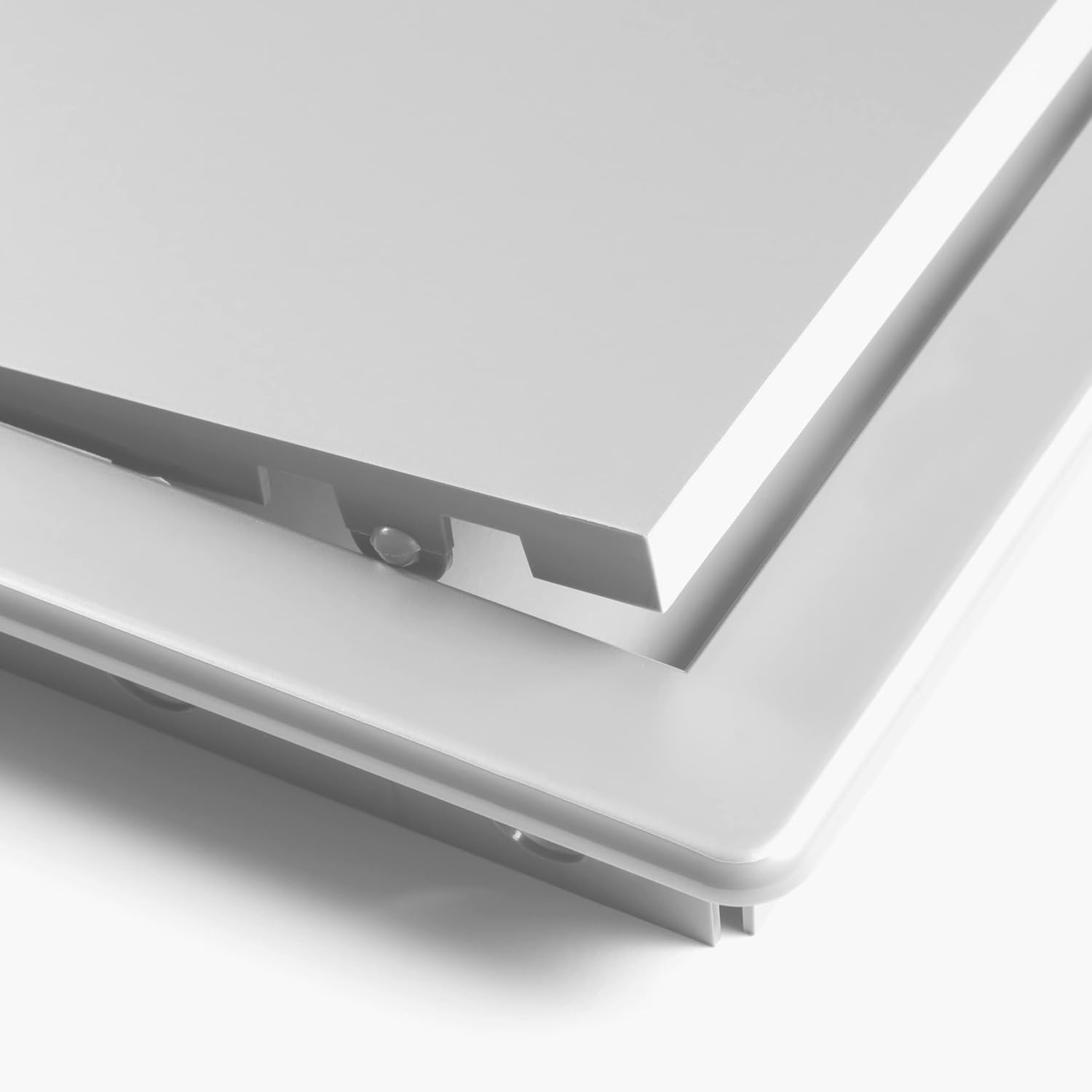 Awenta Plastic Access Flap Door 150 X 200 Mm - White Cover Plate for Opening Flap - Box Door Lock - Door Bolt - Concealed Hinge - Removable Door - Paintable Smooth Finish image number 1