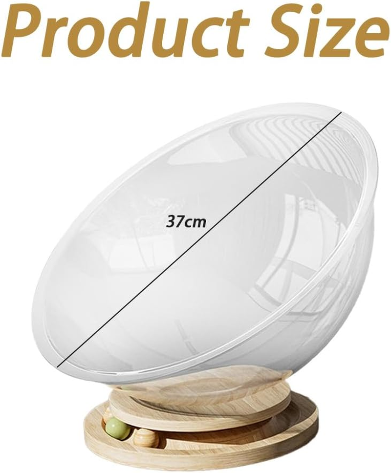 Space Capsule Cat Bed, Modern Cat Pod Bed for Indoor Pets, Minimalist Design, Simple Assembly, Cozy Retreat for Feline Friends, Density Board L image number 2