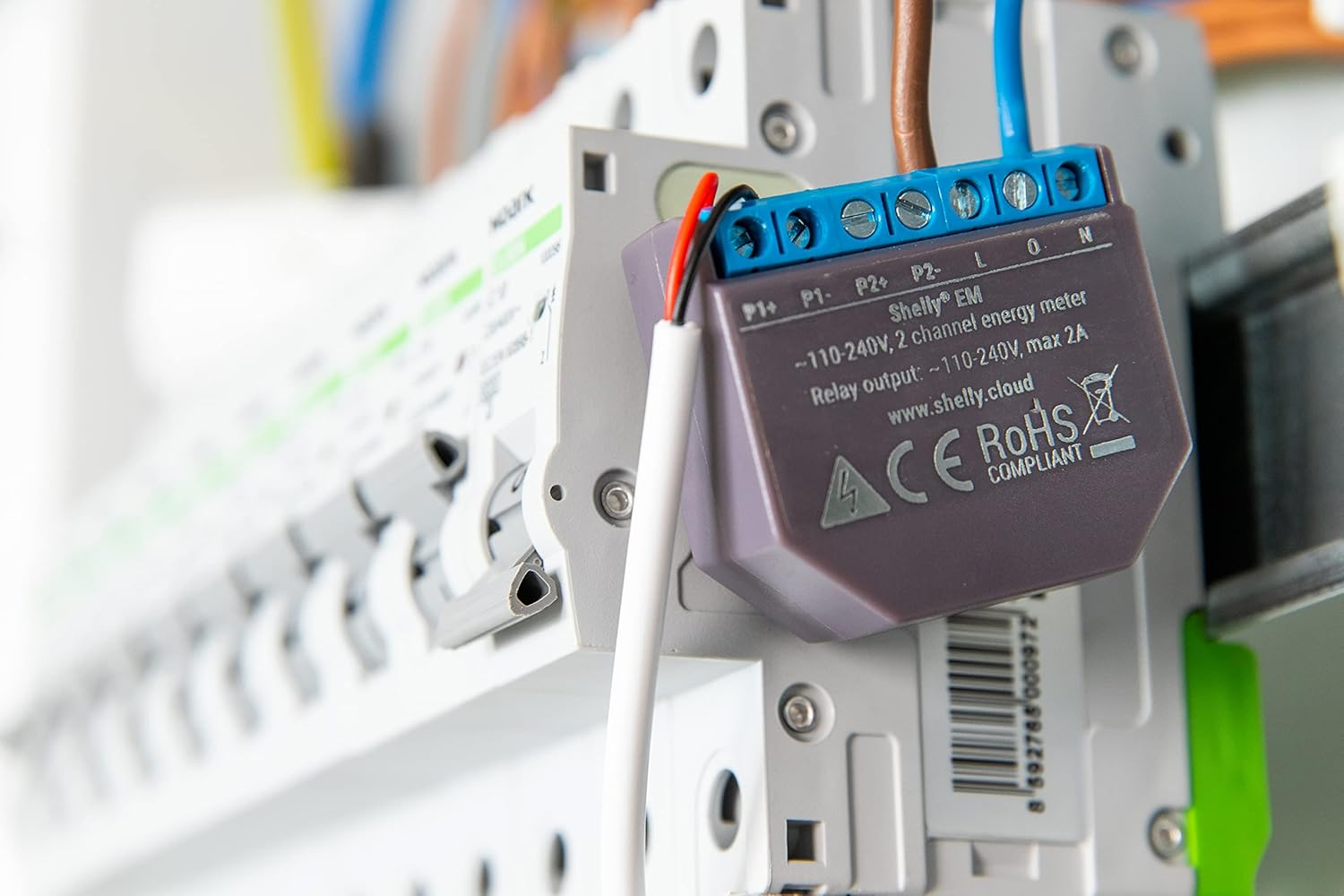 Shelly EM + 1 Amperometric Pliers up to 50A for Measuring Electrical Consumption at Home image number 3
