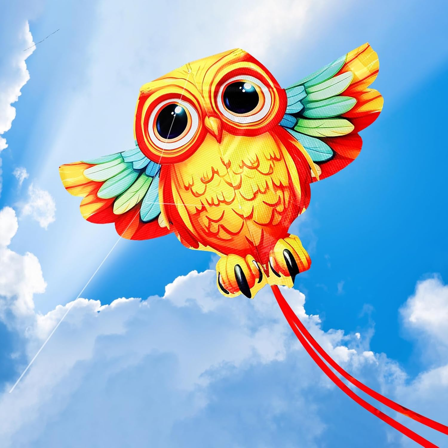 Touch the Sky Cartoon Owl Dragon for Children and Adults, Exquisite Fabrics and Unique Structure Design, Excellent Outdoor Games and Activity Toys. image number 2