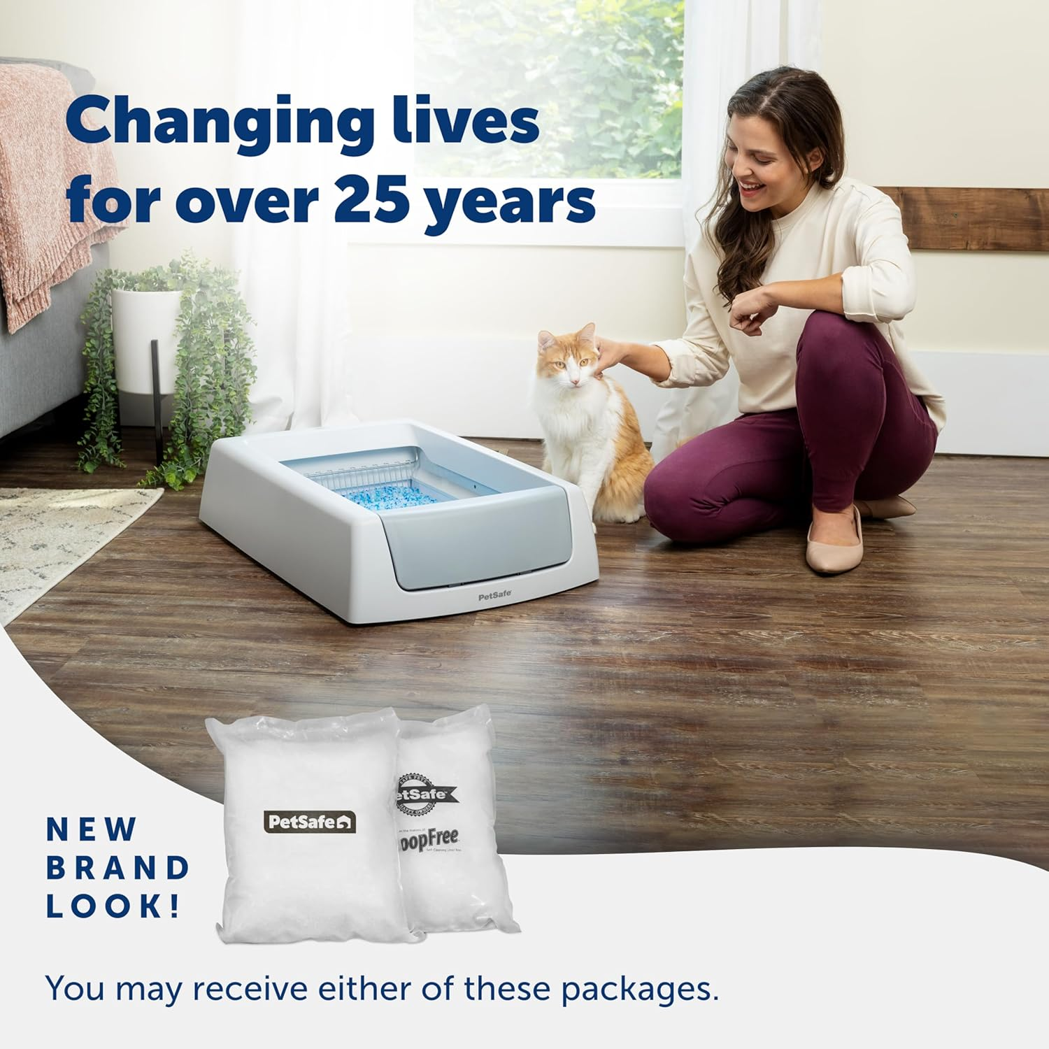 Petsafe Scoopfree Premium Fresh Scent Crystal Litter, Superior Odour Control, Absorbs 5X Better, Low Tracking for Less Mess, Lasts up to 2 Months, Lightly Scented (3.6 Kg Bag) image number 3