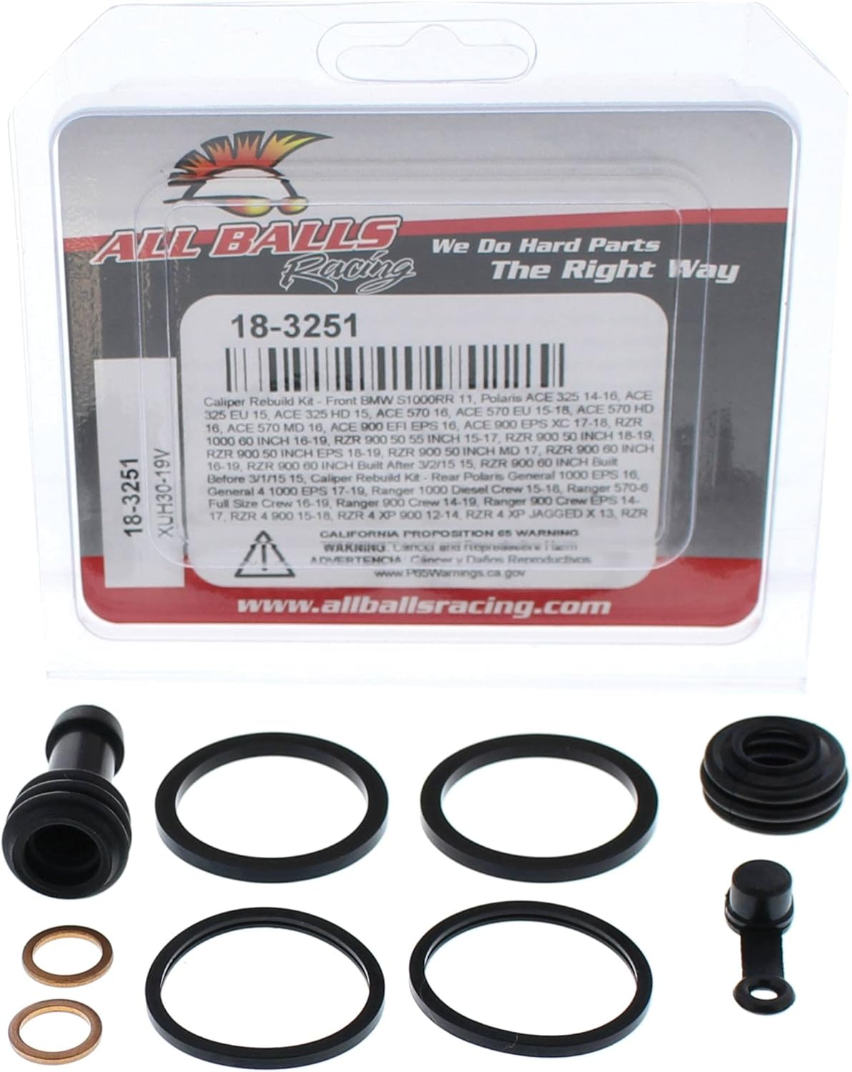 All Balls Racing 18-3251 Caliper Rebuild Kit image number 2