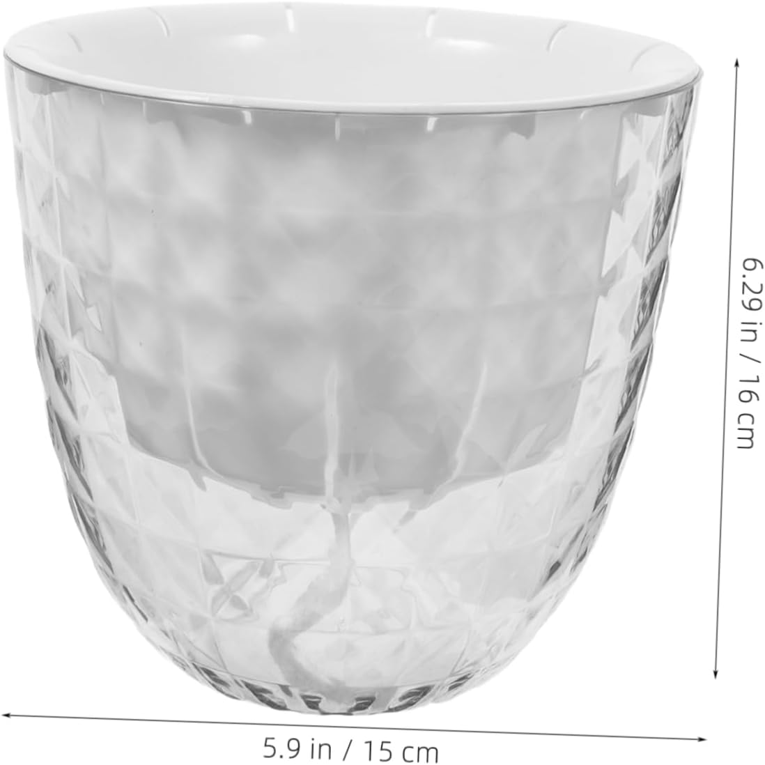 PAMINGONO 3Pcs Clear Self Watering Hydroponic for Indoor Plants Transparent Pots with Automatic Water Supply for Low-Maintenance Growth and Stylish Decor image number 1