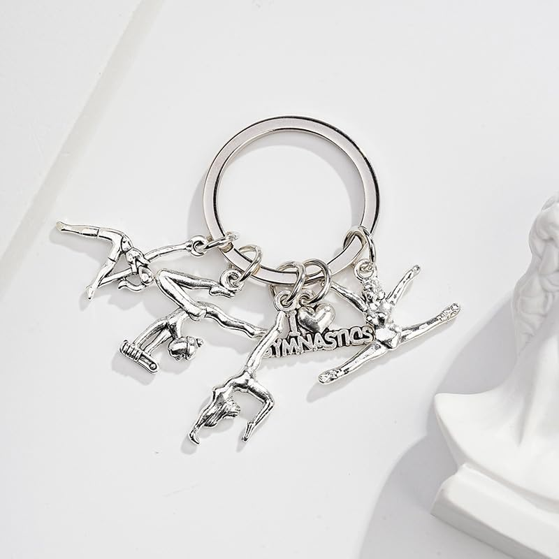 Amaezorx 1 Pcs Gymnastics Keychain Gift Set - Perfect for Gymnasts, Coaches & Graduates - Birthday Graduation Presents for Daughter, Granddaughter, Sister & Niece image number 4