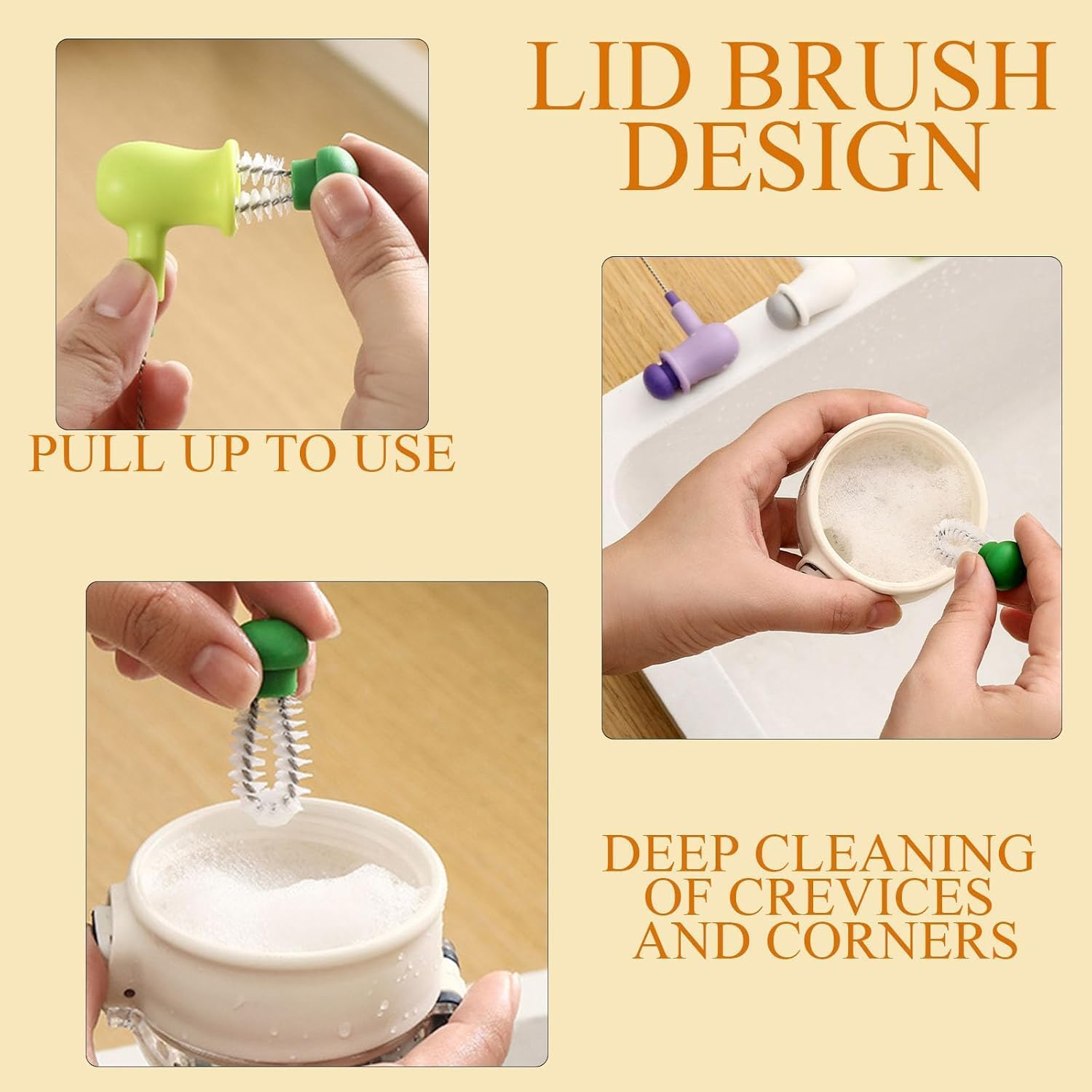 3 Pieces Straw Cleaning Brush, Creative Straw Cleaner Brush, Thin Bottle Brush, Nylon Small Bottle Cleaner Brush, Straw Brushes for Cleaning for Water Bottles Glasses Teapot Spouts Sink image number 1