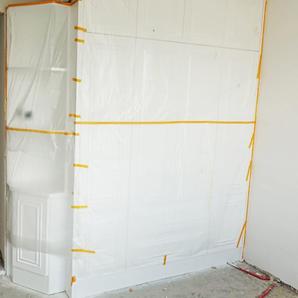 Iplusmile 6Rolls Painters Paper Masking Film for Automotive Painting Covering Efficient Protective Cover for Furniture Appliances image number 5