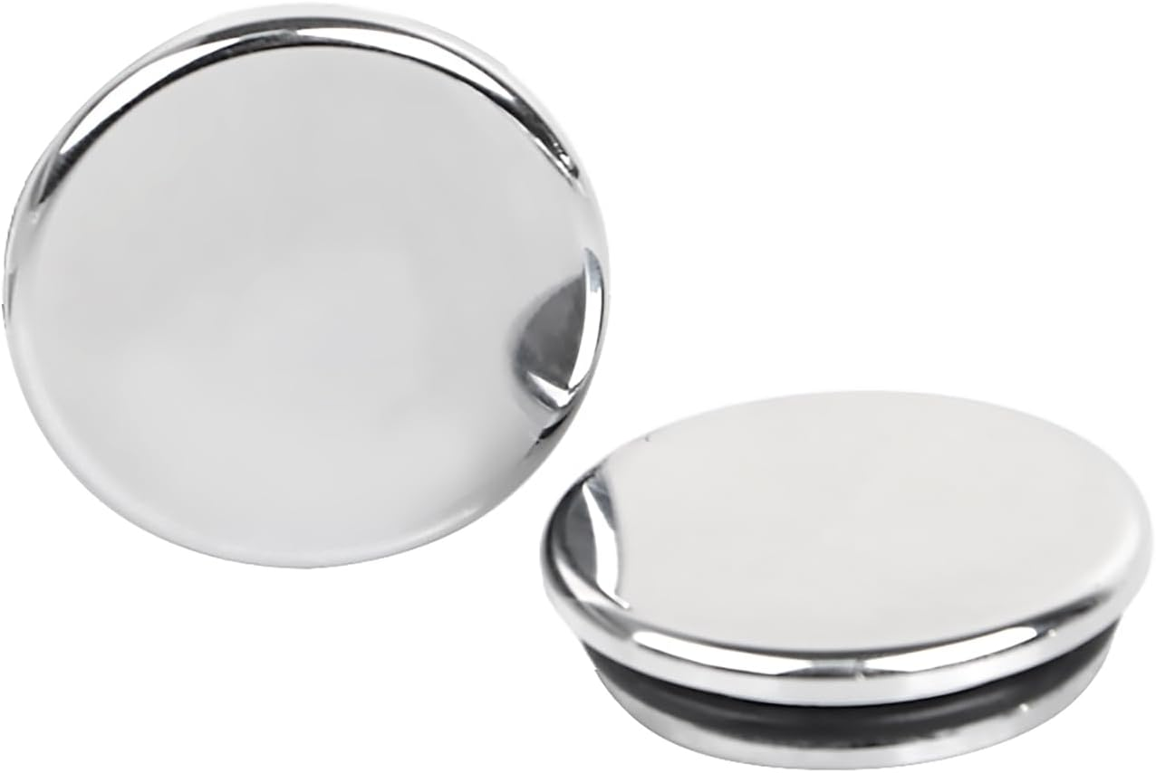 Chrome Flat Style Swingarm Pivot Cover Caps for Harley Touring Street Electra Glide Road King FLHT FLHX 1996-2023 image number 3