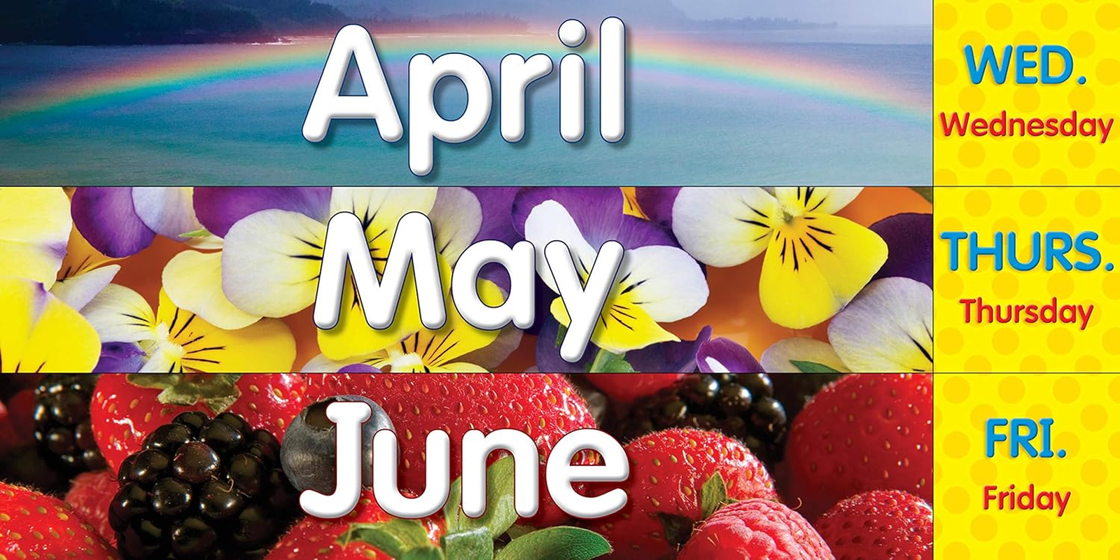 Scholastic SC583866 Monthly Calendar- Black Pocket Chart