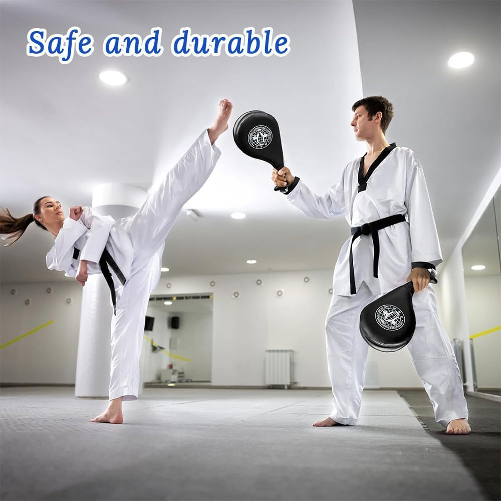4PCS Taekwondo Kick Pad,Kickboxing Training Pads,Single Leaf Double Leaf Hand Target,Durable,For Tae Kwon,Do Karate,Kickboxing,Martial Arts Training image number 3