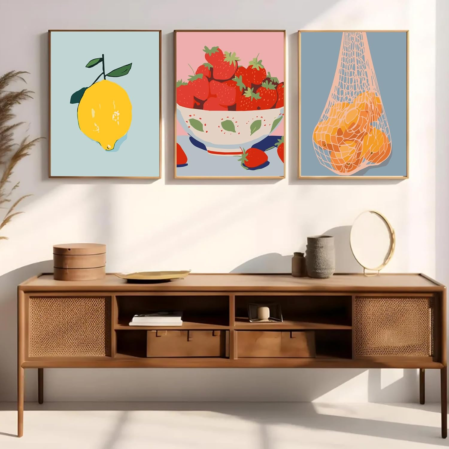 6 Packs Paint by Numbers Kit for Adults, DIY Acrylic Painting on Canvas, Fruit Oil Painting Kits for Home Wall Decor, 7.8X11.8 Inches - Fruit image number 2