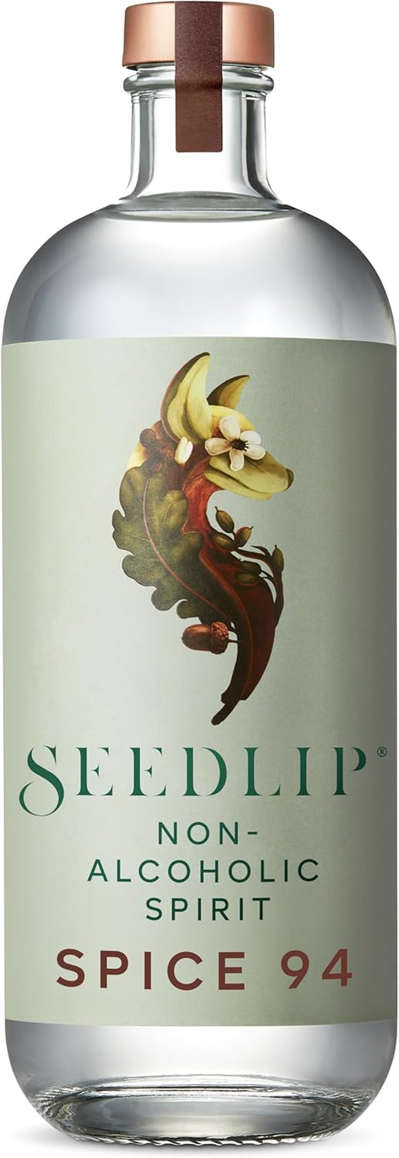Seedlip Spice 94 Spirit &ndash; Cardamom Drink and Allspice Botanical Spirit with Grapefruit Flavored Spirit Notes &ndash; Mocktail Spirit and Non Alcoholic Gin Alternative &ndash; 0% Alcohol Drink &ndash; 700 Ml image number 2