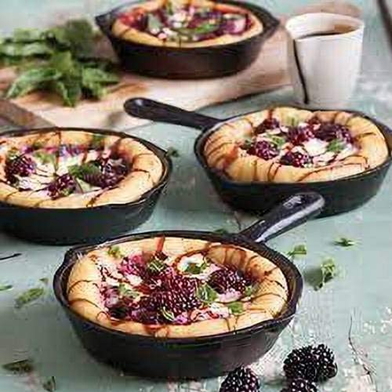 6 Inch Cast Iron Skillet, Uncoated Frying Pan, Frying Pan with Drip-Spouts, Pre-Seasoned Oven Safe Cookware, Camping Indoor and Outdoor Cooking, Grill Safe, Restaurant Chef Quality image number 5