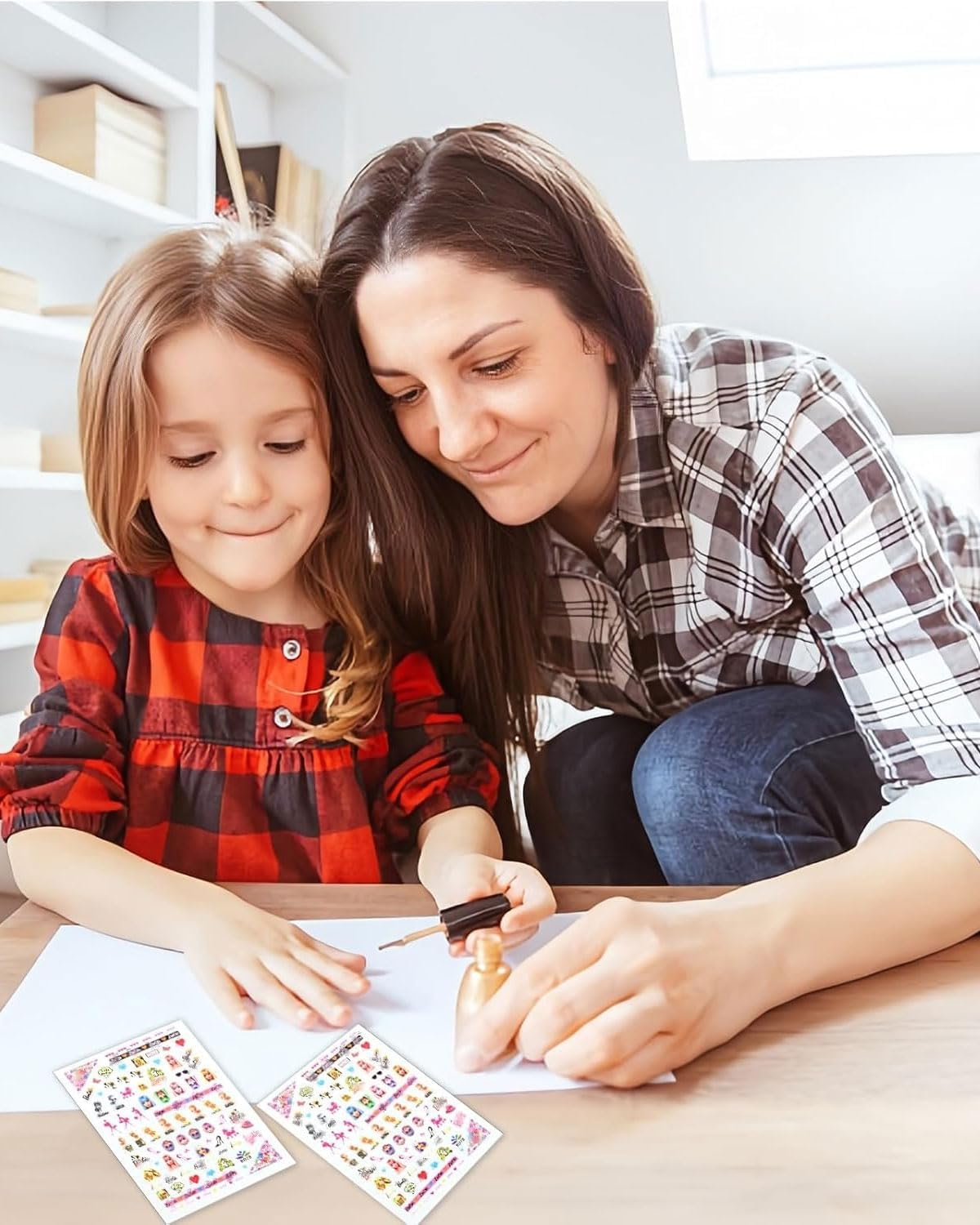 SCJJZ 30 Sheets Nail Stickers Self-Adhesive Mermaid Princess Nail Design Self-Adhesive Nail Stickers Nail Design Accessories Nail Stickers for DIY Decorations, Manicure, Mobile Phone Cases image number 4